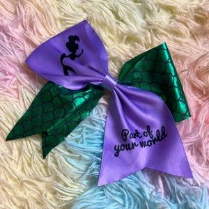 Little mermaid hair bow